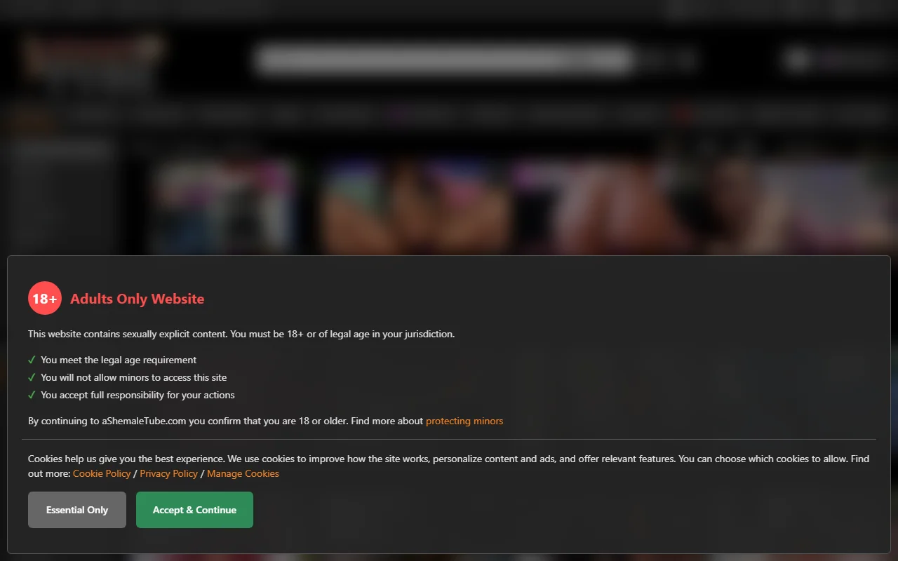 Screenshot of Ashemaletube